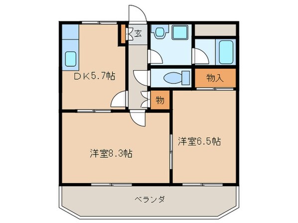 メゾンＴ．Ｋの物件間取画像